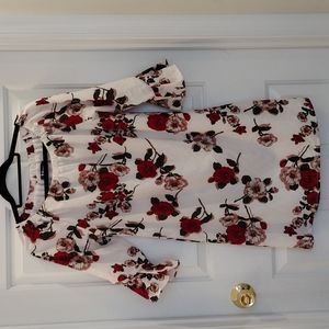 Spring Floral dress, Size Large